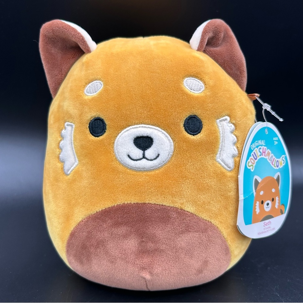 Seth Red Panda Squishmallow 8” Plush Kellytoy w Tag Original